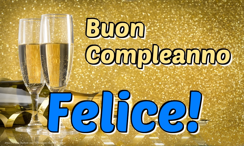  Cartoline di compleanno - Champagne | Buon Compleanno Felice!