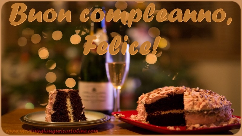 Cartoline di compleanno - Champagne & Torta | Buon compleanno, Felice