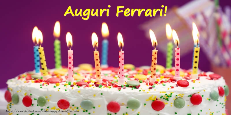 Cartoline di compleanno - Torta | Auguri Ferrari!
