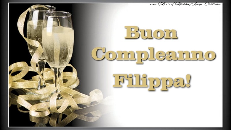Cartoline di compleanno - Champagne | Buon Compleanno, Filippa