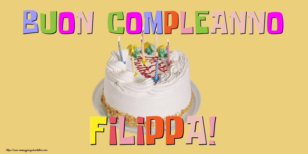 Cartoline di compleanno - Buon Compleanno Filippa!
