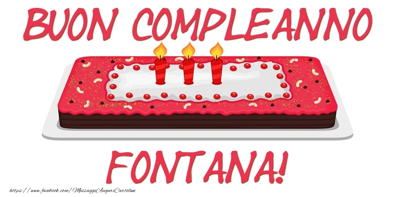 Cartoline di compleanno - Buon Compleanno Fontana!