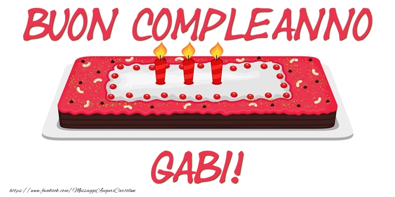 Cartoline di compleanno - Buon Compleanno Gabi!