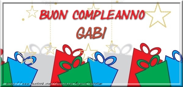 Cartoline di compleanno - Regalo | Buon compleanno Gabi