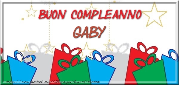 Cartoline di compleanno - Regalo | Buon compleanno Gaby