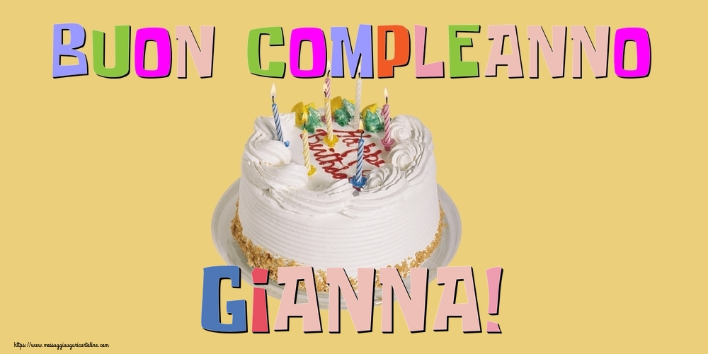 Cartoline di compleanno - Buon Compleanno Gianna!
