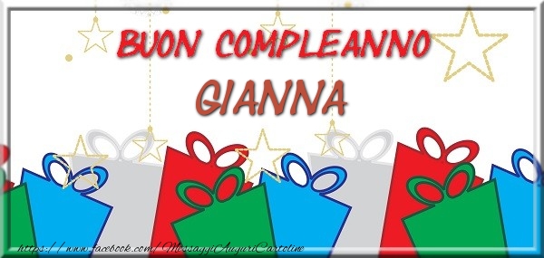 Cartoline di compleanno - Buon compleanno Gianna