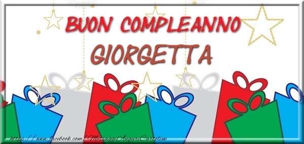 Cartoline di compleanno - Buon compleanno Giorgetta