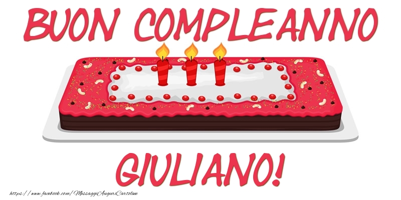  Cartoline di compleanno - Torta | Buon Compleanno Giuliano!