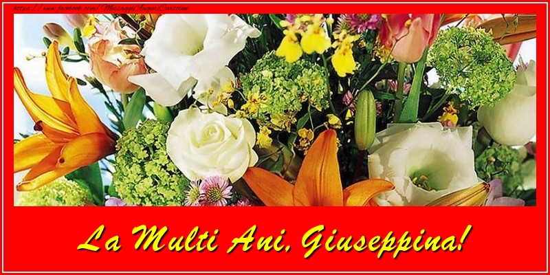 Cartoline di compleanno - Fiori | Buon Compleanno, Giuseppina!