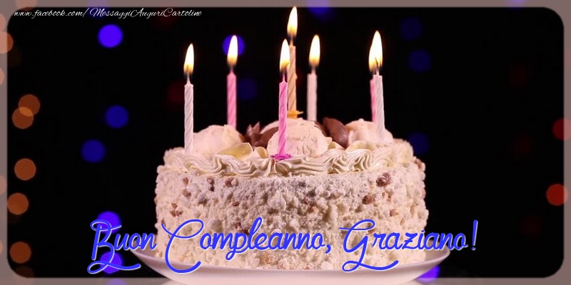 Cartoline di compleanno - Buon compleanno, Graziano