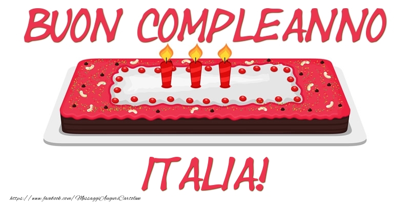 Cartoline di compleanno - Torta | Buon Compleanno Italia!