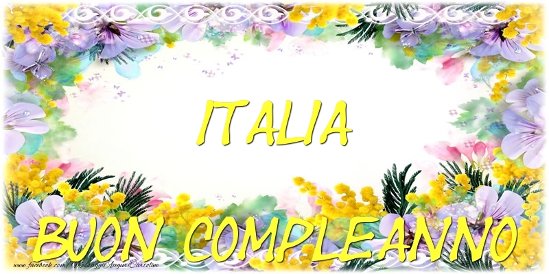 Cartoline di compleanno - Fiori | Buon Compleanno Italia