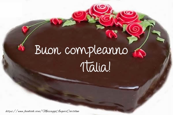 Cartoline di compleanno - Torta | Buon compleanno Italia!