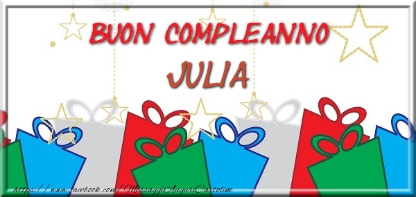 Cartoline di compleanno - Buon compleanno Julia