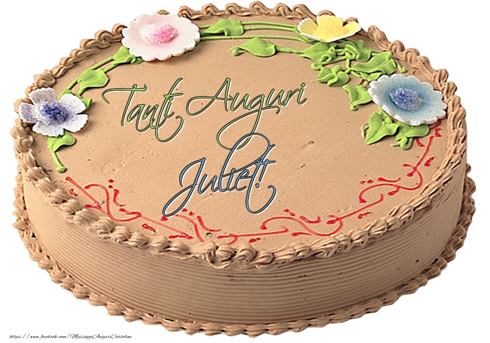 Cartoline di compleanno - Juliet - Tanti Auguri! - Torta