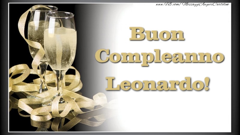 Cartoline di compleanno - Buon Compleanno, Leonardo