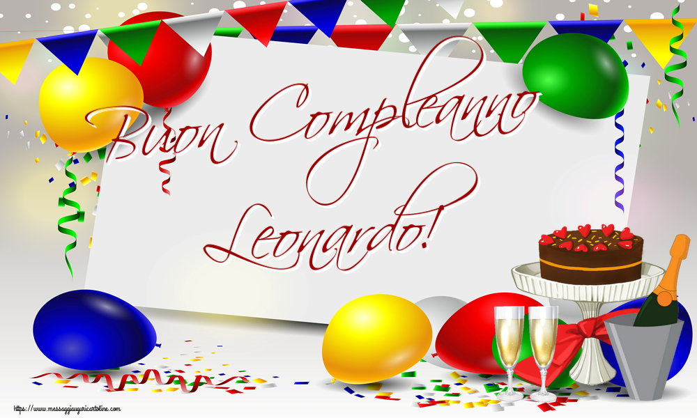 Cartoline di compleanno - Buon Compleanno Leonardo!
