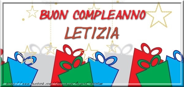 Cartoline di compleanno - Buon compleanno Letizia