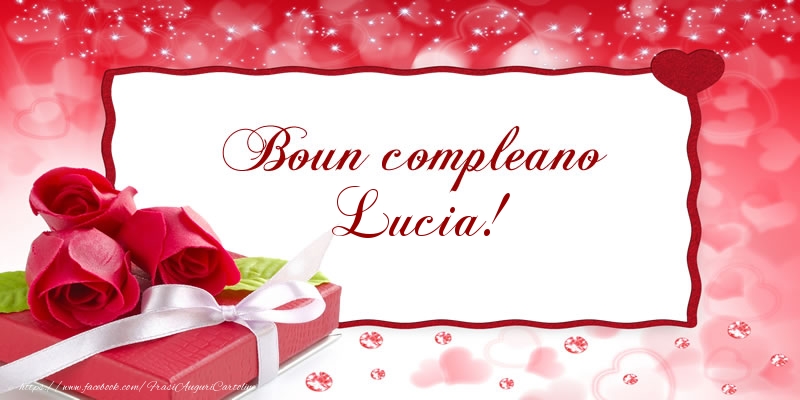 Cartoline di compleanno - Regalo & Rose | Boun compleano Lucia!