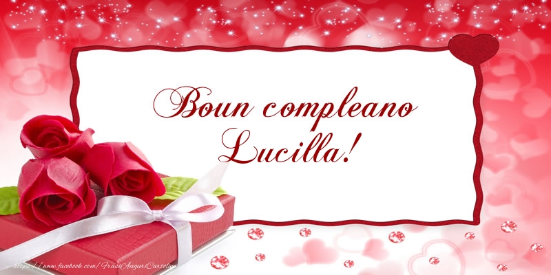 Cartoline di compleanno - Boun compleano Lucilla!