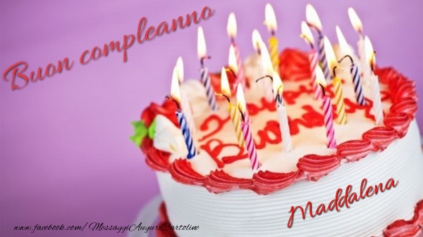  Cartoline di compleanno - Torta | Buon compleanno, Maddalena!