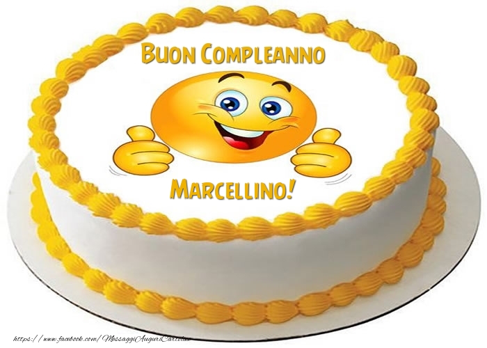  Cartoline di compleanno -  Torta Buon Compleanno Marcellino!