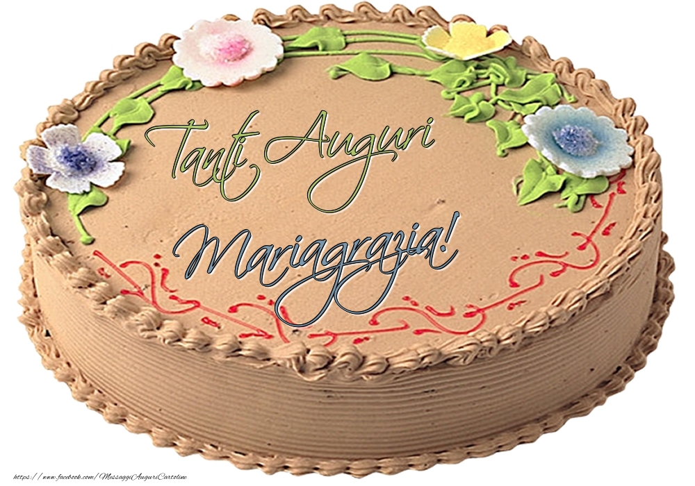 Cartoline di compleanno -  Mariagrazia - Tanti Auguri! - Torta