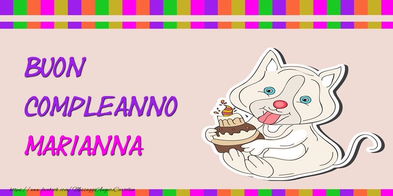 Cartoline di compleanno - Buon Compleanno Marianna