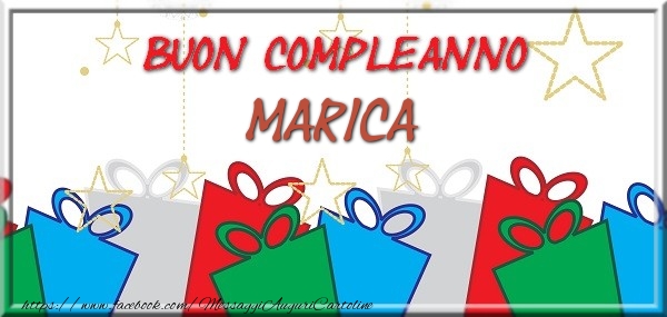 Cartoline di compleanno - Regalo | Buon compleanno Marica