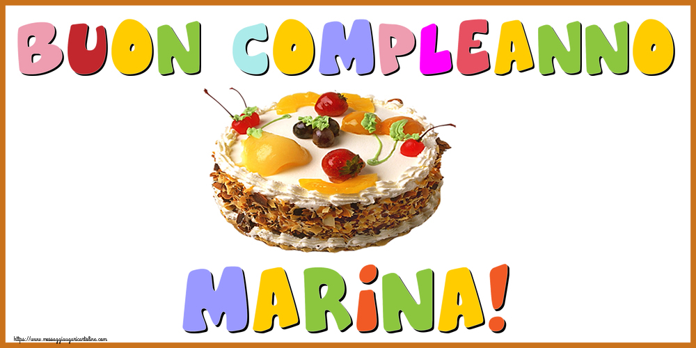 Cartoline di compleanno - Buon Compleanno Marina!