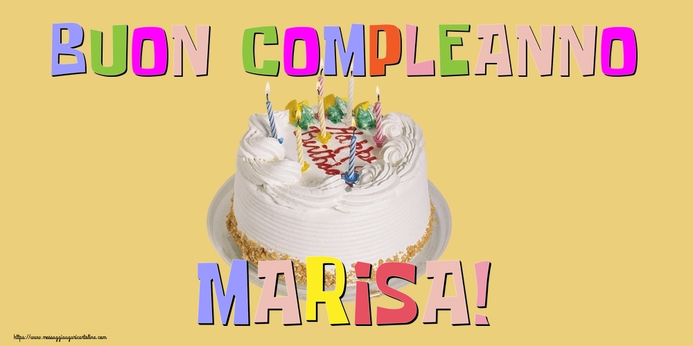 Cartoline di compleanno - Buon Compleanno Marisa!