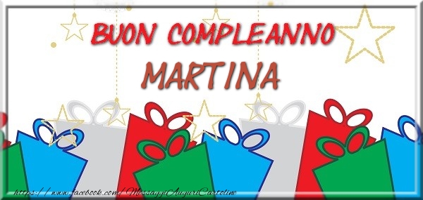 Cartoline di compleanno - Buon compleanno Martina