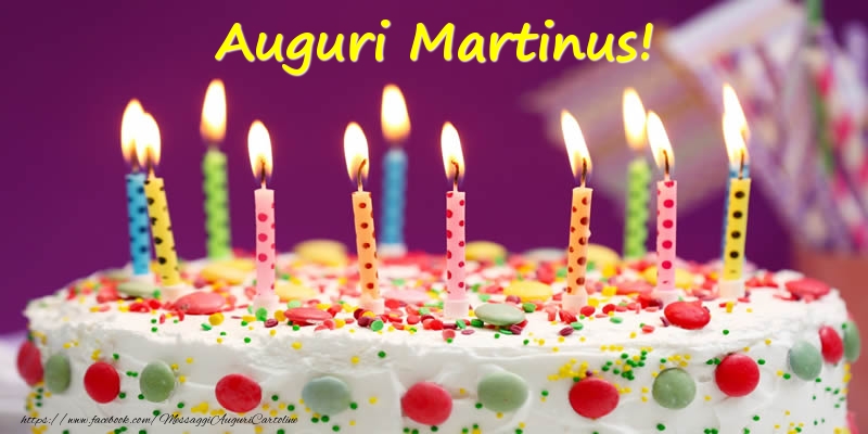 Cartoline di compleanno - Torta | Auguri Martinus!