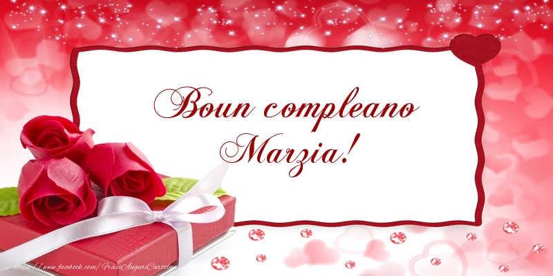 Cartoline di compleanno - Regalo & Rose | Boun compleano Marzia!