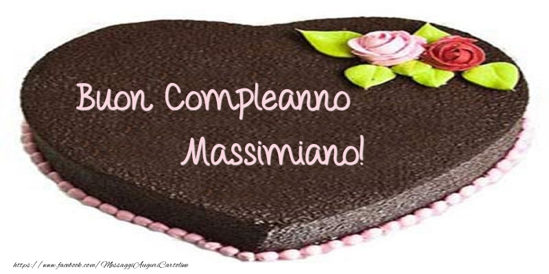 Cartoline di compleanno -  Torta di Buon compleanno Massimiano!