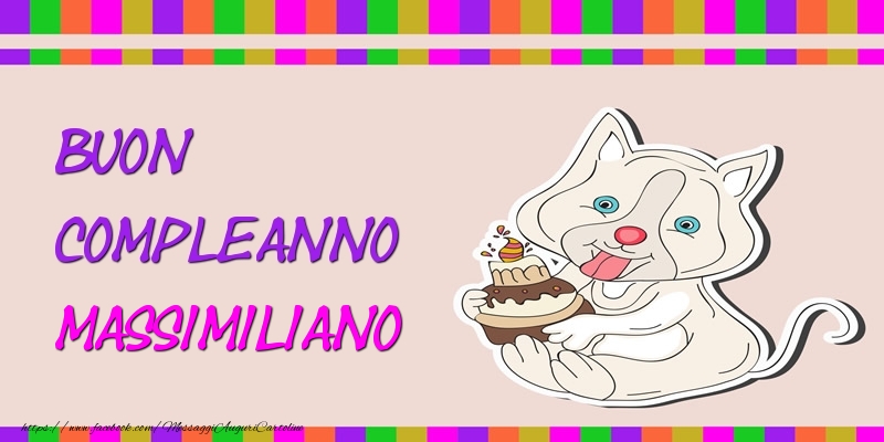  Cartoline di compleanno - Torta | Buon Compleanno Massimiliano