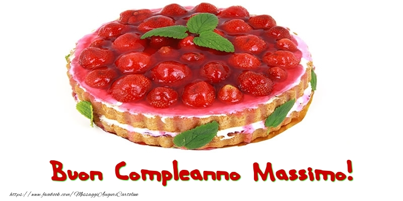  Cartoline di compleanno - Torta | Buon Compleanno Massimo!