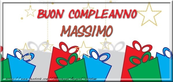 Cartoline di compleanno - Buon compleanno Massimo