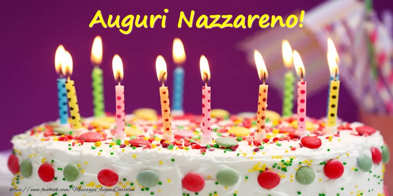 Cartoline di compleanno - Torta | Auguri Nazzareno!