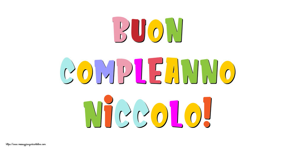 Cartoline di compleanno - Buon compleanno Niccolo!