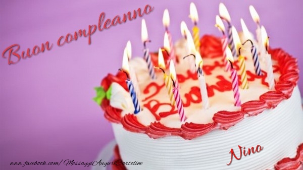 Cartoline di compleanno - Torta | Buon compleanno, Nino!