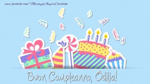 Cartoline di compleanno - Regalo & Torta | Buon Compleanno, Odilia!