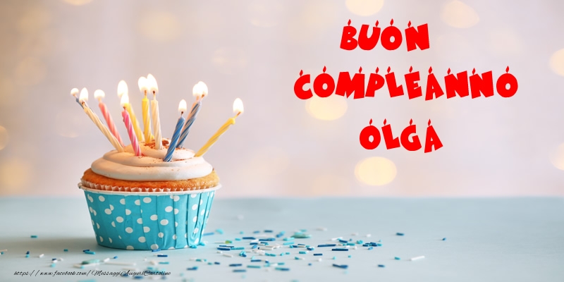 Cartoline di compleanno - Torta | Buon compleanno Olga