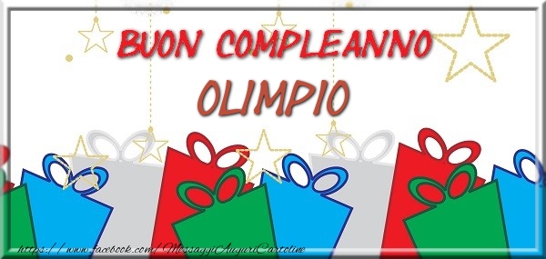 Cartoline di compleanno - Regalo | Buon compleanno Olimpio