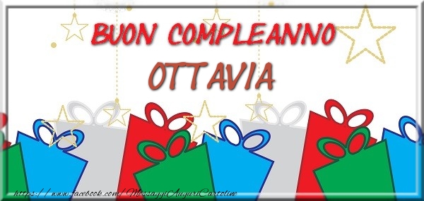 Cartoline di compleanno - Buon compleanno Ottavia