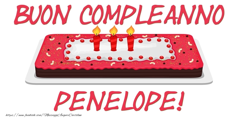  Cartoline di compleanno - Torta | Buon Compleanno Penelope!