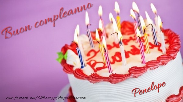 Cartoline di compleanno - Torta | Buon compleanno, Penelope!