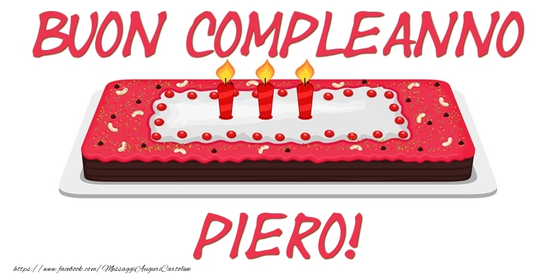  Cartoline di compleanno - Torta | Buon Compleanno Piero!