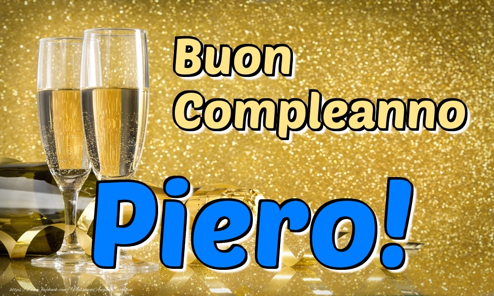  Cartoline di compleanno - Buon Compleanno Piero!